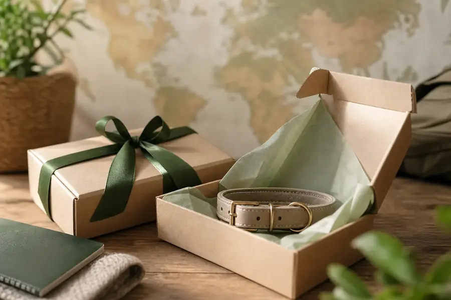Packaged Walkypaw collar ready to ship